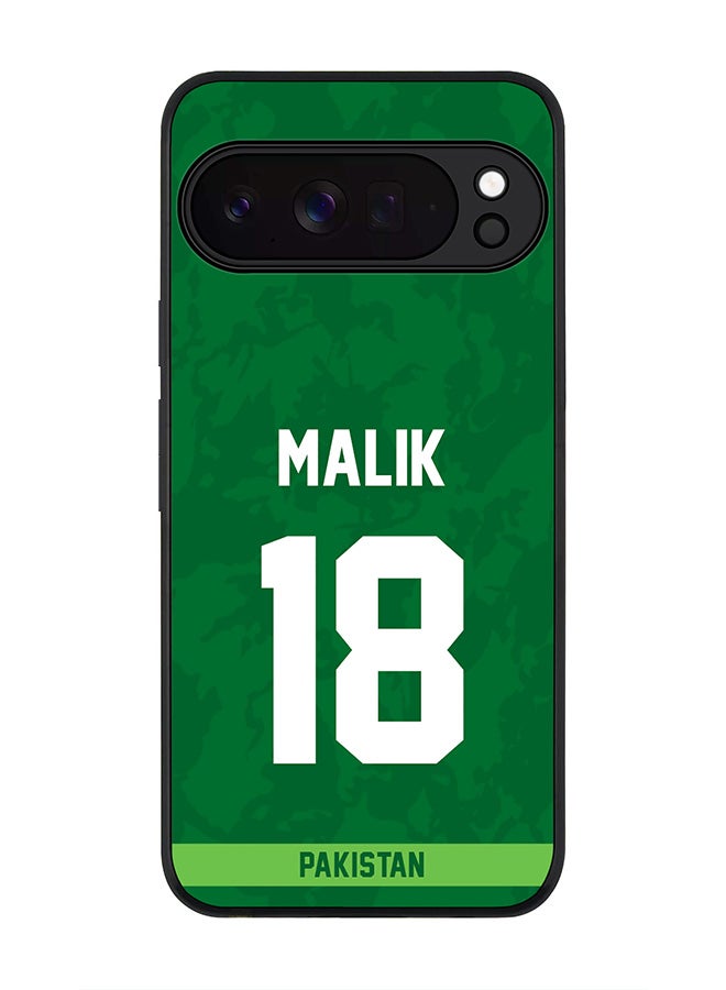 For Google Pixel 10 Pro Case,Slim fit Camera Protection, Shockproof Thin Phone cover  - Pakistan Shoaib Malik, Jersey No 18